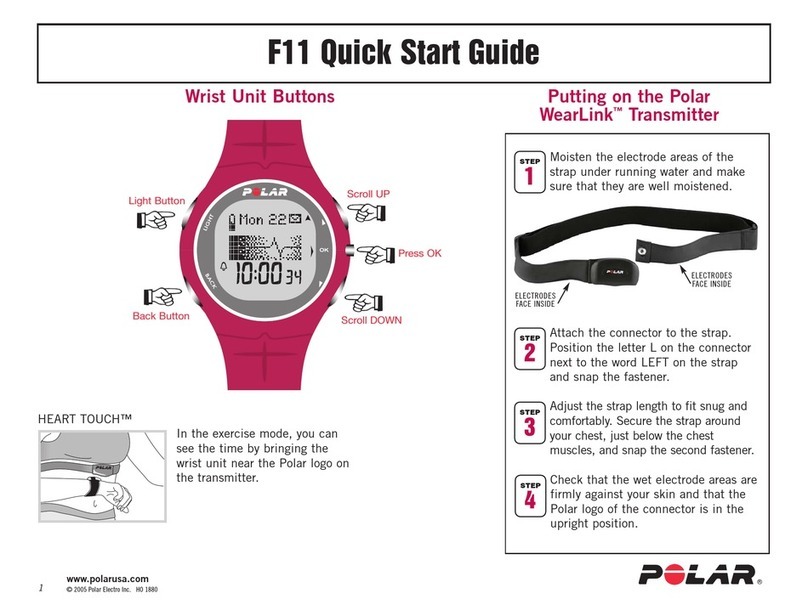 Polar Electro F11 User manual