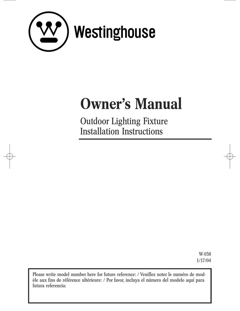 Westinghouse W-038 owner's manual