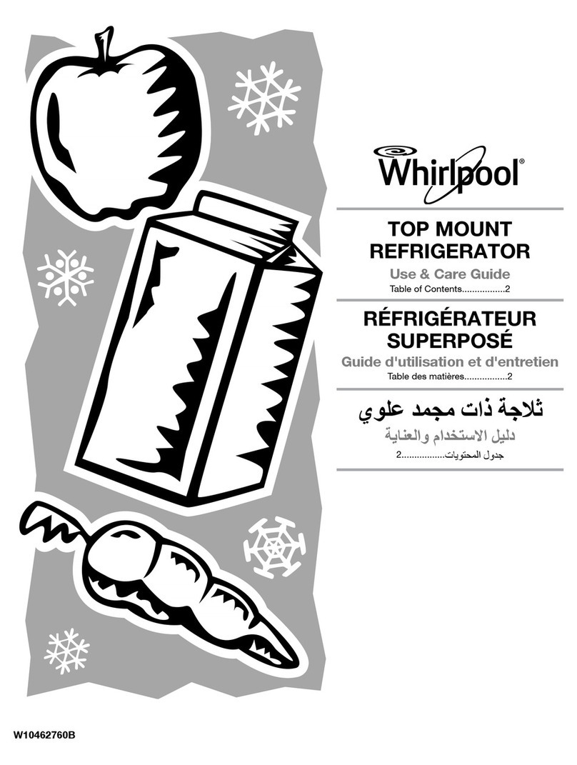 Whirlpool W10462760B User manual