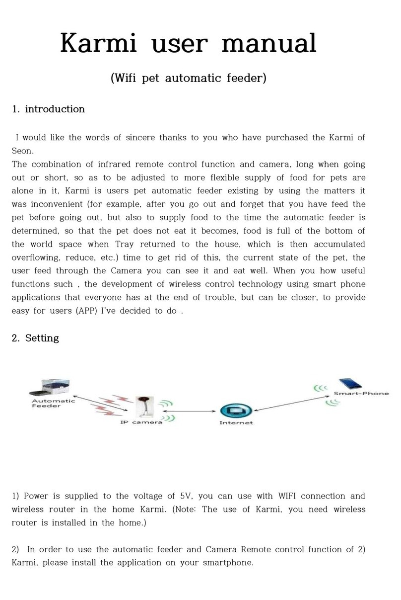 Karmi Wifi pet automatic feeder user manual Karmi Wifi pet automatic feeder user manual