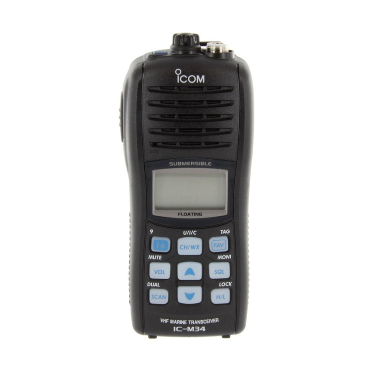 Icom IC-M34 instruction manual