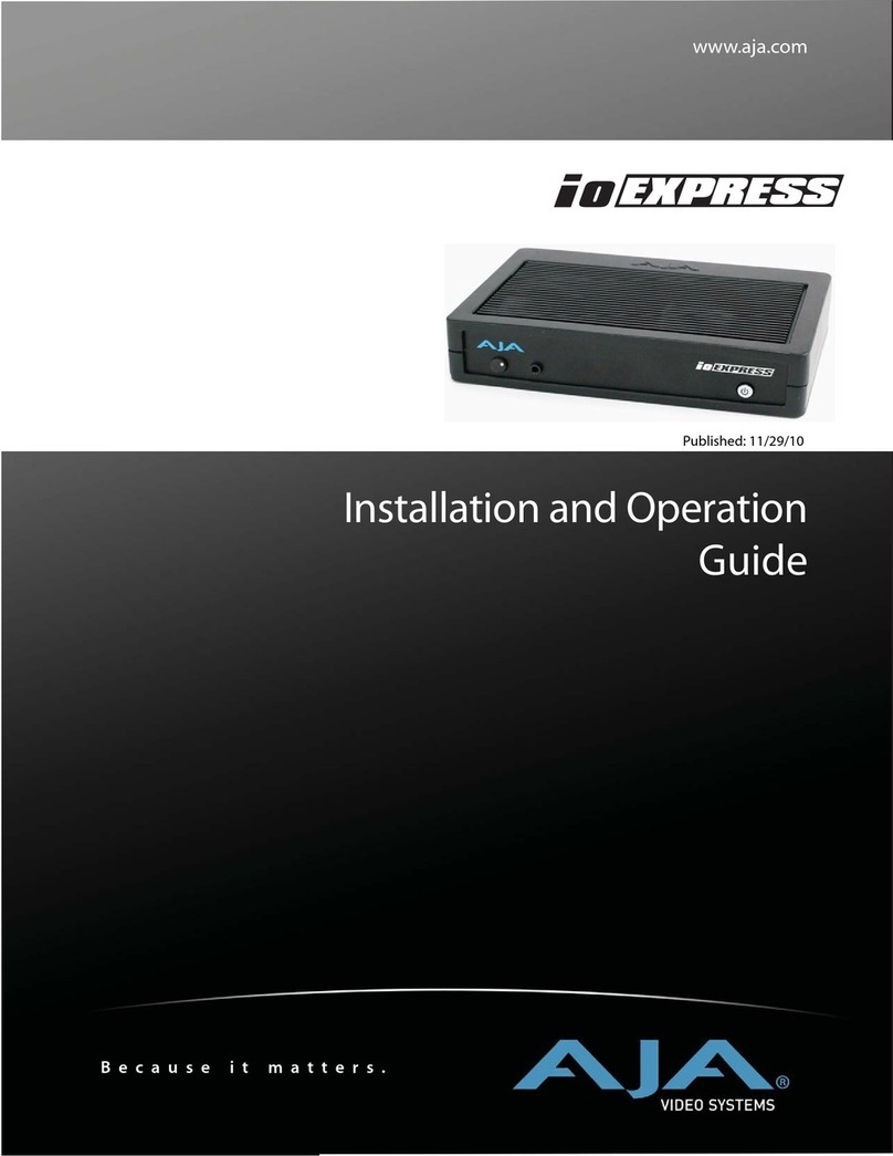 AJA Io Express Operating instructions