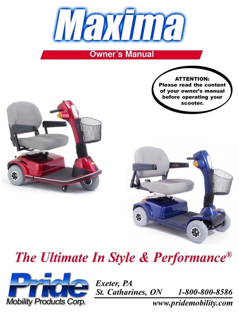 Pride Mobility Maxima Scooter SC940 User manual