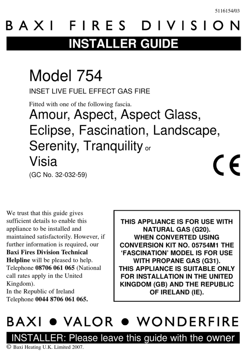 Baxi 754 Assembly instructions Baxi 754 Assembly instructions