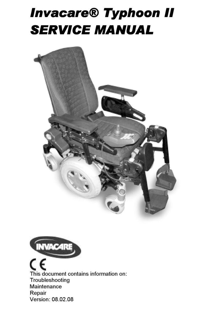 Invacare Typhoon II Service manual