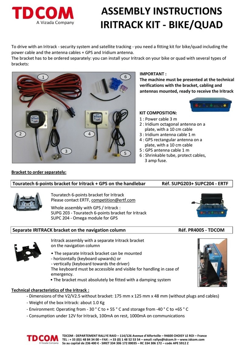 TDCom IRITRACK KIT Assembly instructions