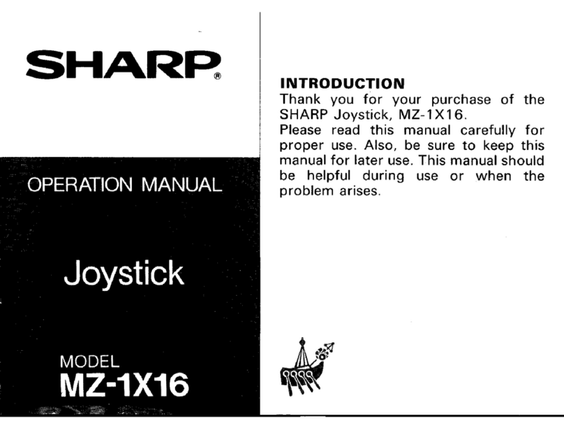 Sharp MZ-1X16 Operation manual
