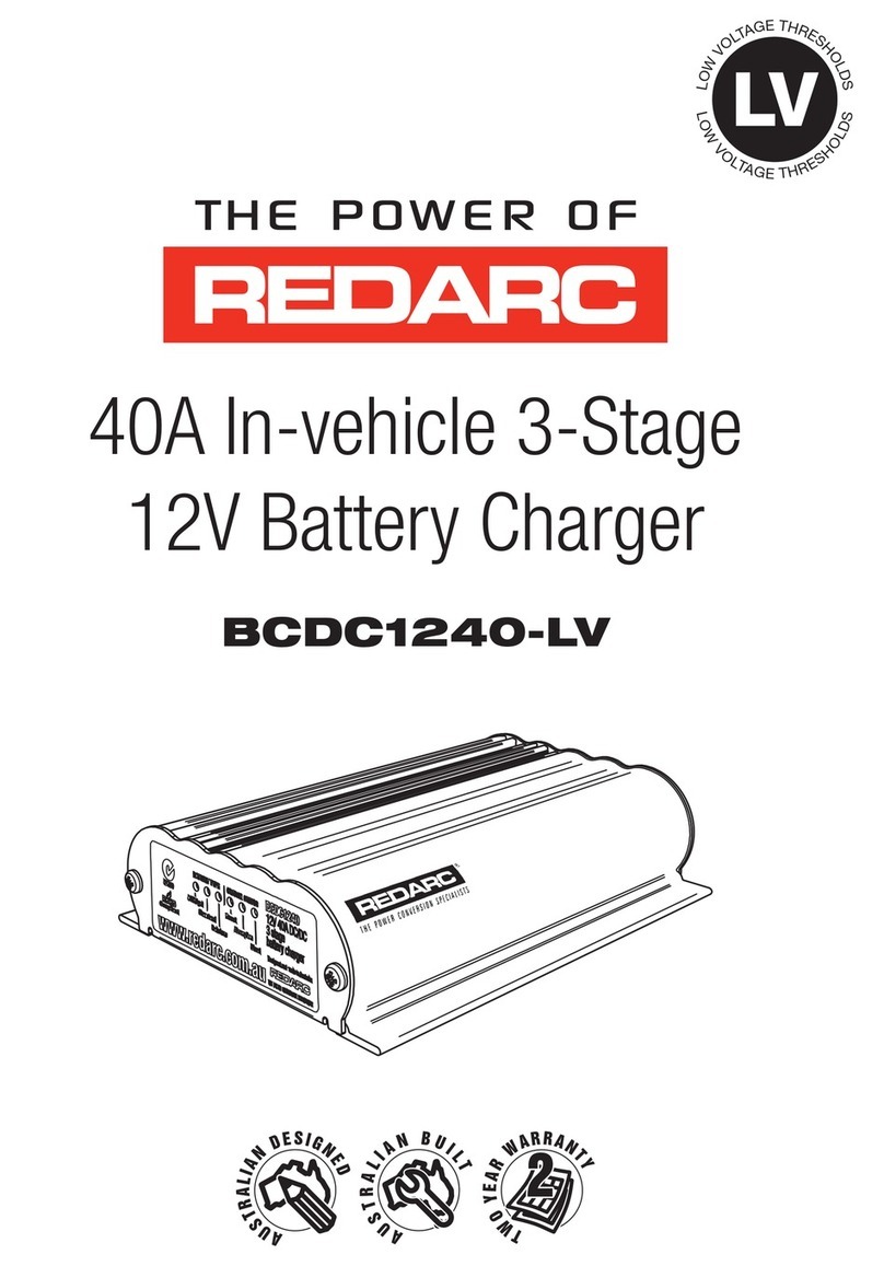 Redarc BCDC1240-LV User manual Redarc BCDC1240-LV User manual
