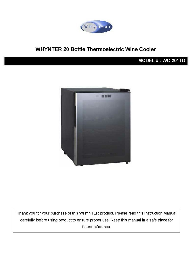 Whynter WC-201TD User manual