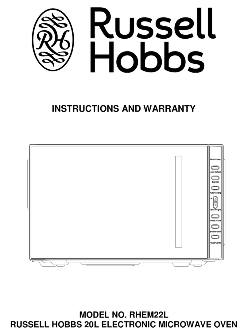 Russell Hobbs RHEM22L Instructions and warranty Russell Hobbs RHEM22L Instructions and warranty
