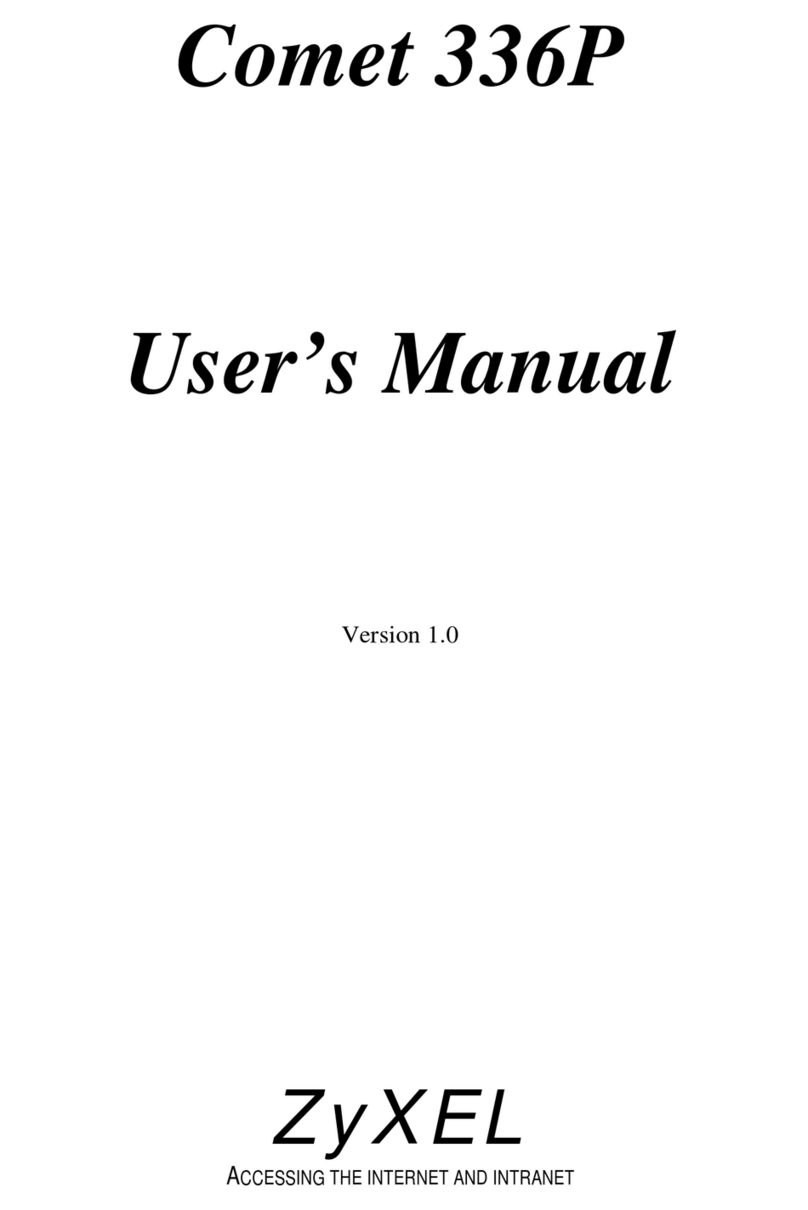 ZyXEL Communications Comet 336P user manual