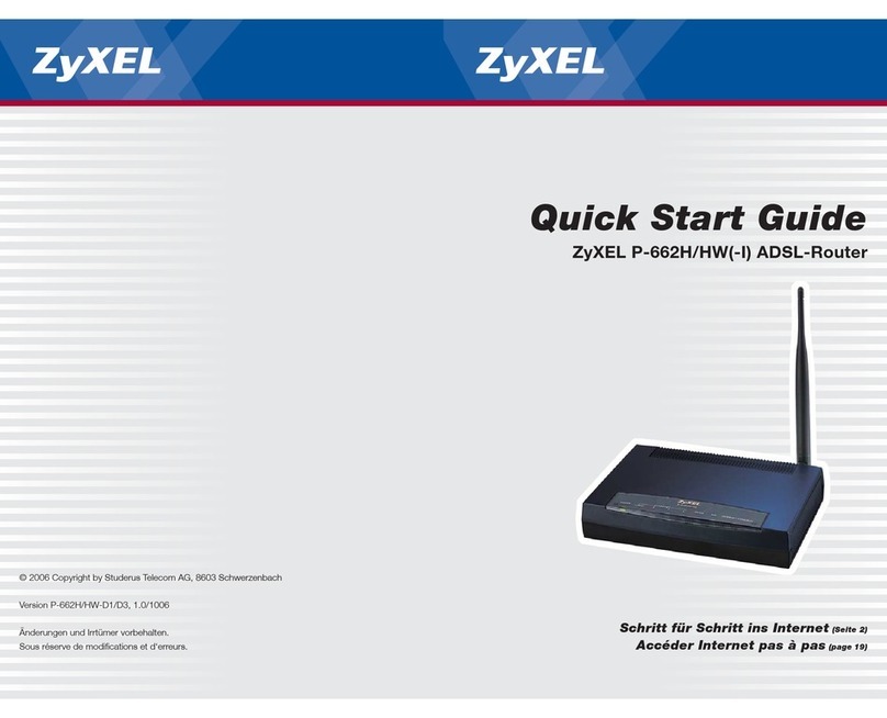 ZyXEL Communications P-662H/HW(-I) quick start guide