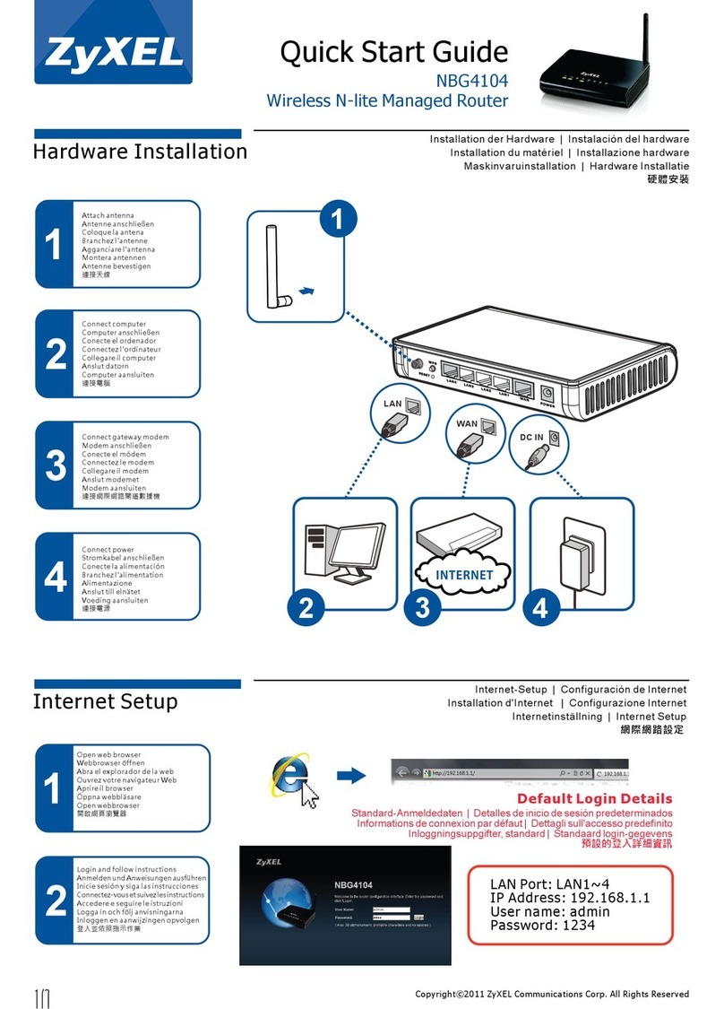 ZyXEL Communications NBG4104 User manual