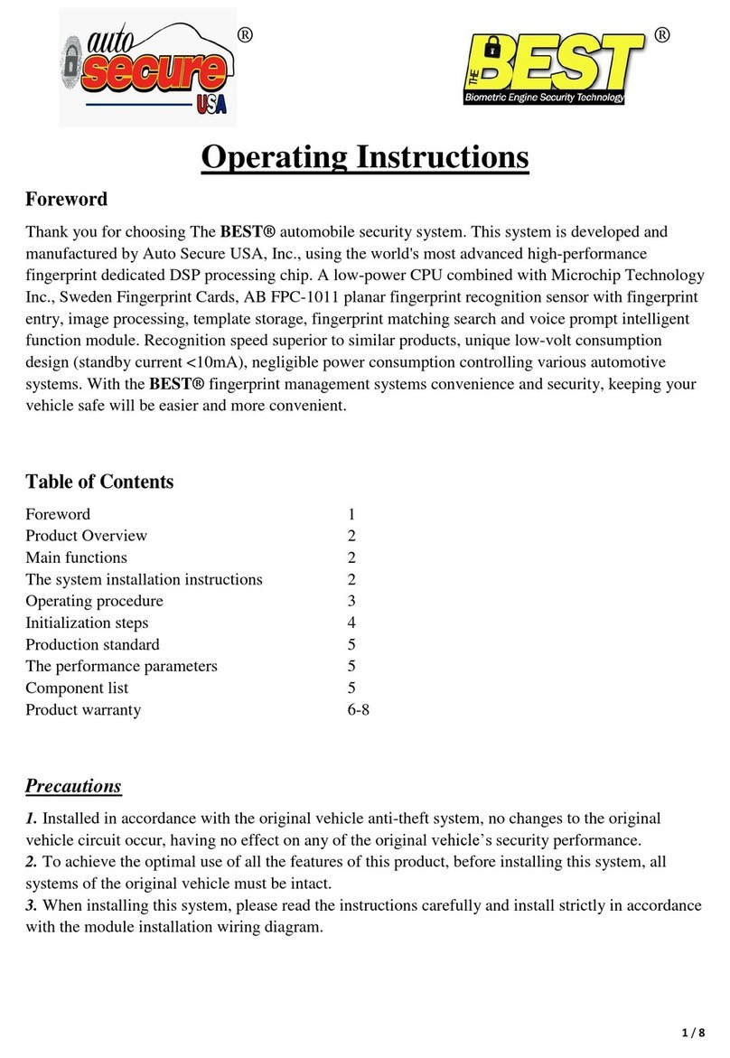 Best Automobile security system operating instructions
