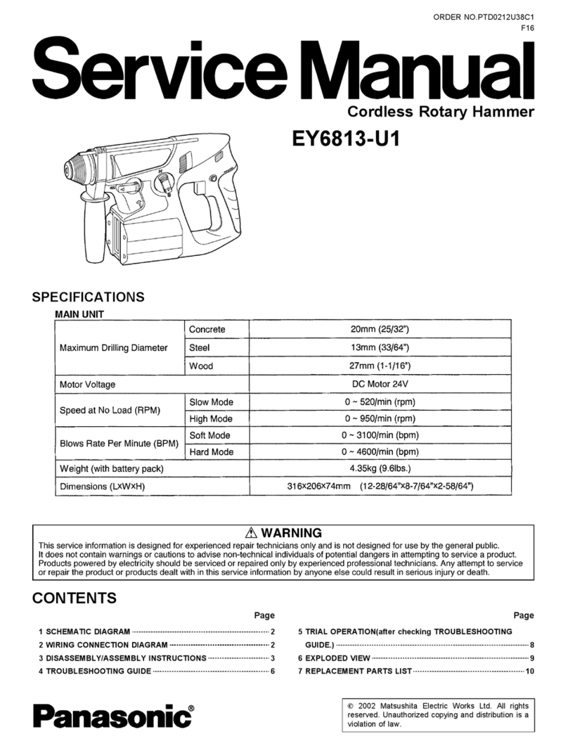 Panasonic EY6813-U1 Service manual