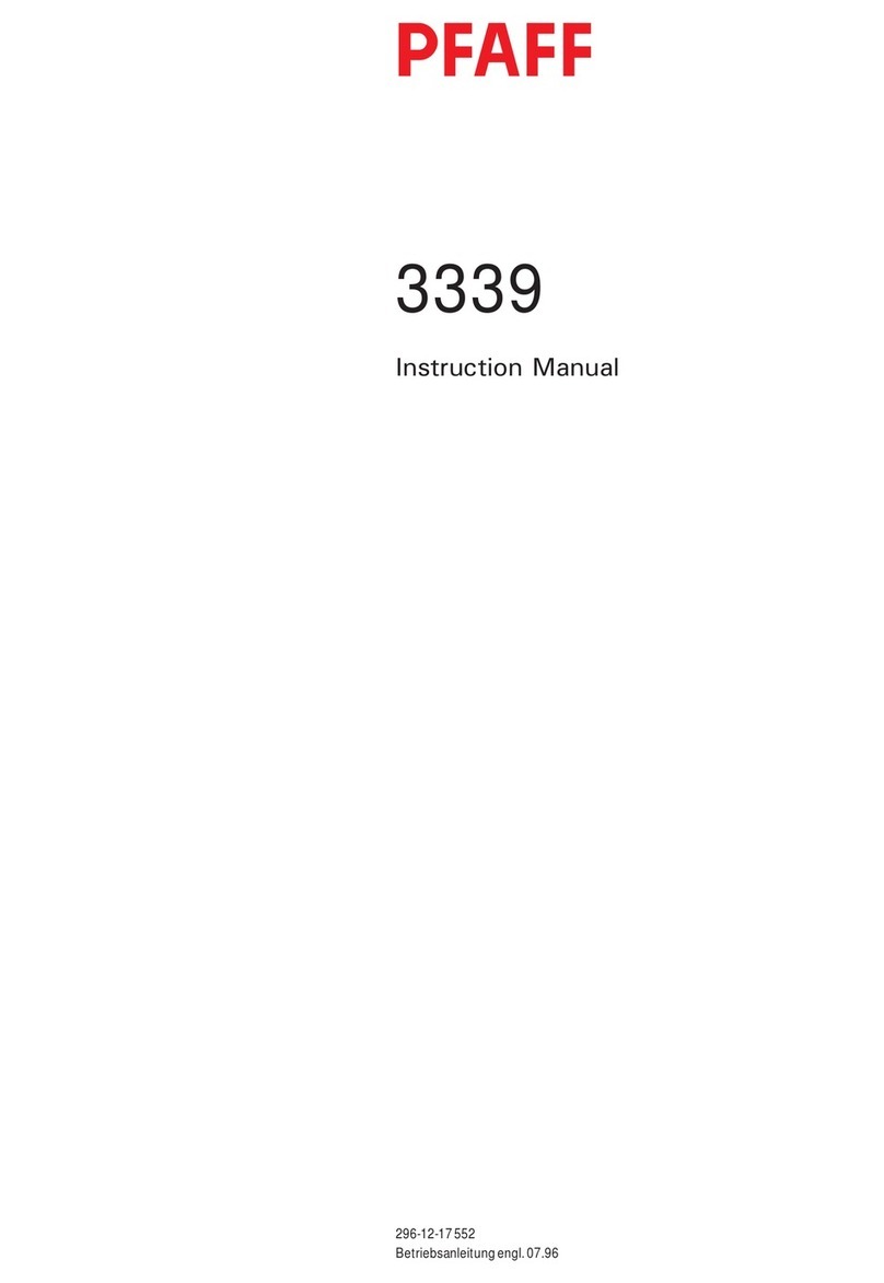 Pfaff 3339 User manual