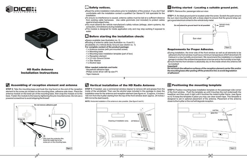 DICE HD Radio User manual