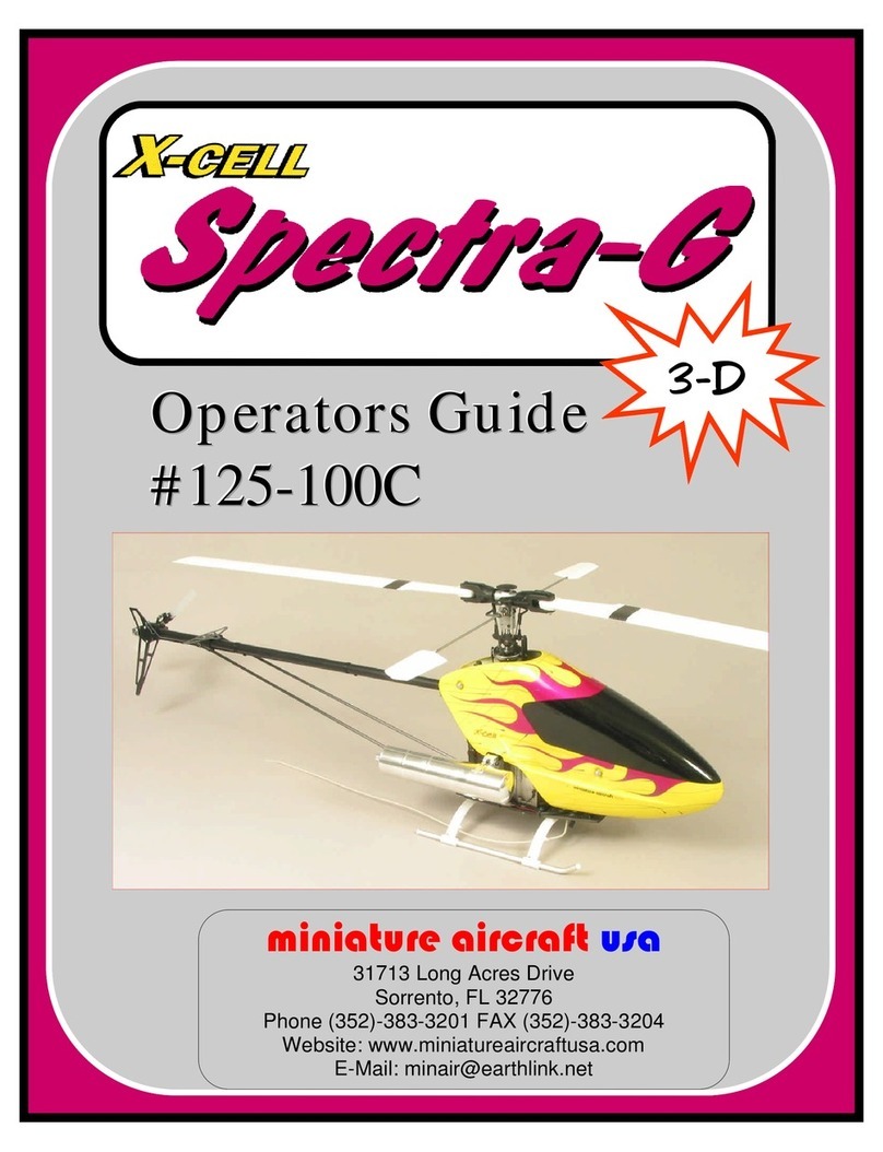 miniature aircraft X-cell Spectra-G 125-100c Operator's guide