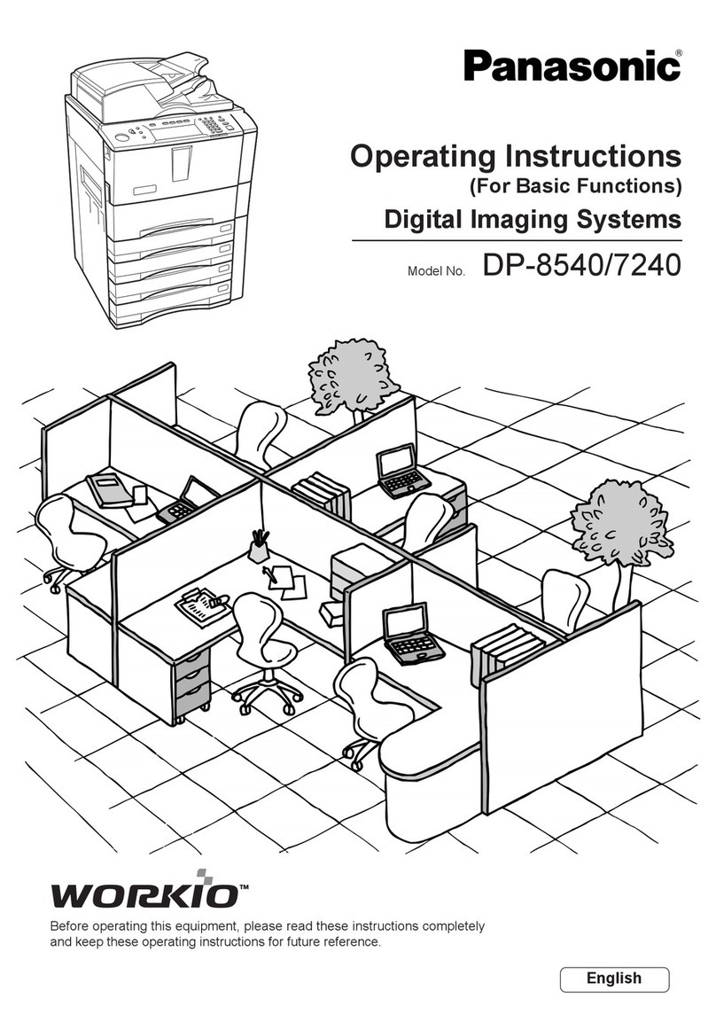 Panasonic DP-8540 User manual Panasonic DP-8540 User manual