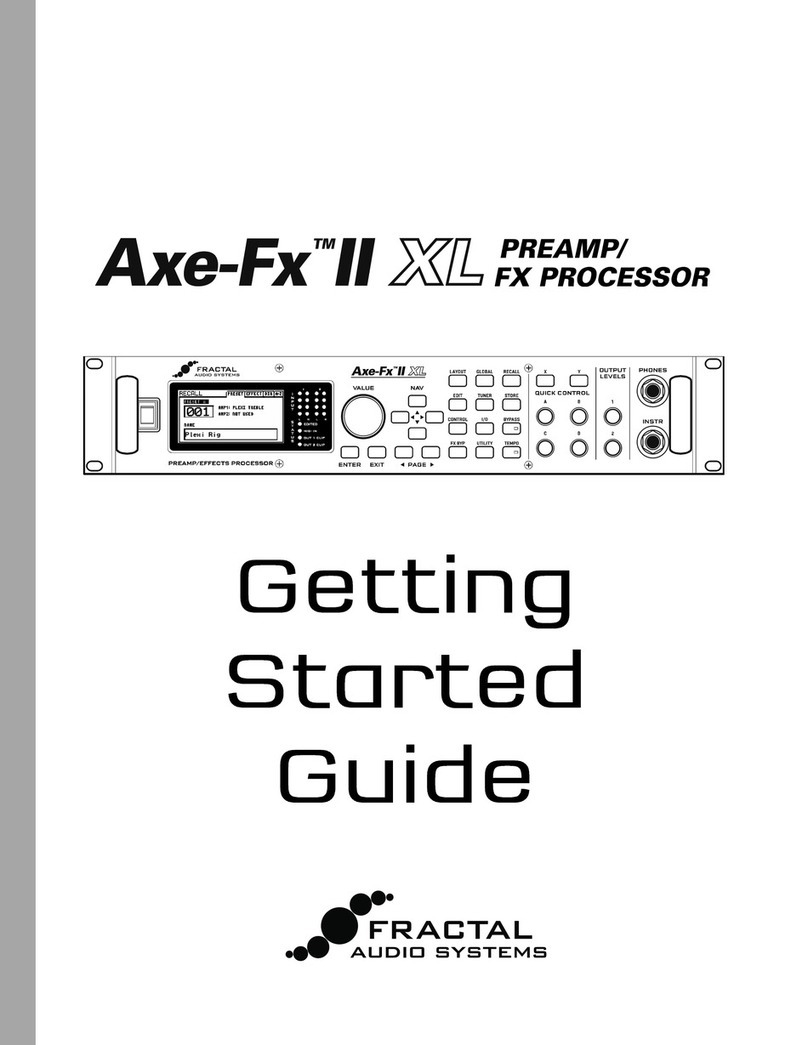 Fractal Axe-Fx II XL Getting started guide Fractal Axe-Fx II XL Getting started guide
