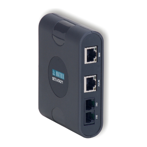 Matrix SETU ATA211 SIP-FXS-FXO User guide