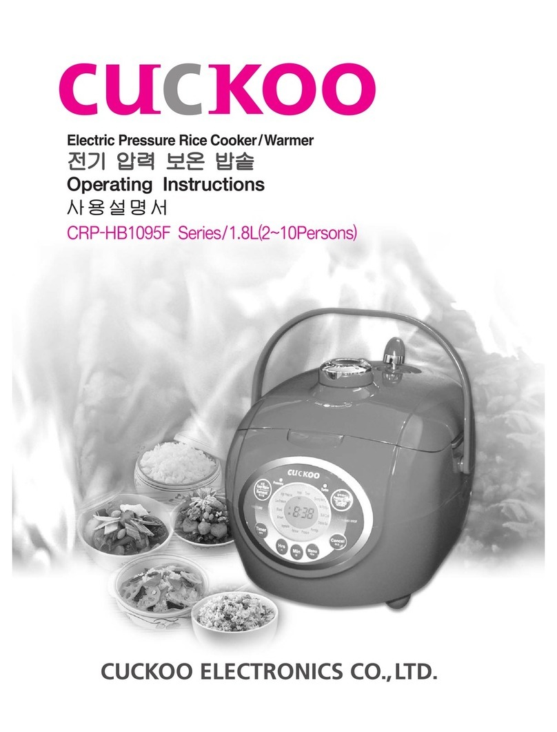 Cuckoo CRP-HB1095F Series User manual