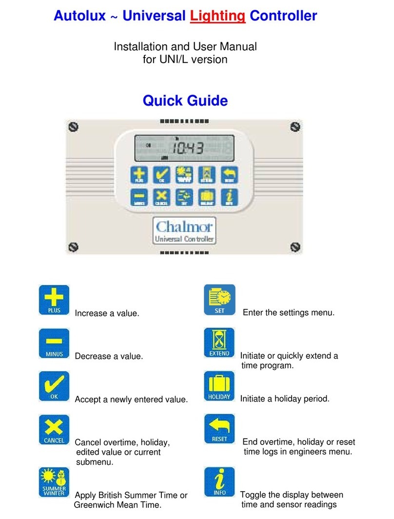 Autolux UNI/L version quick guide
