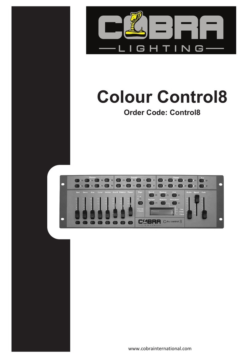 Cobra Lighting Colour Control8 user manual