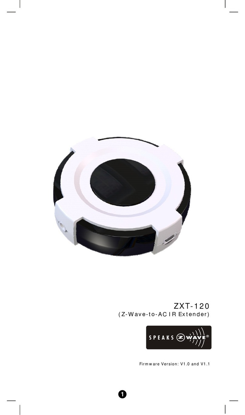 Z-Wave ZXT-120 operating instructions