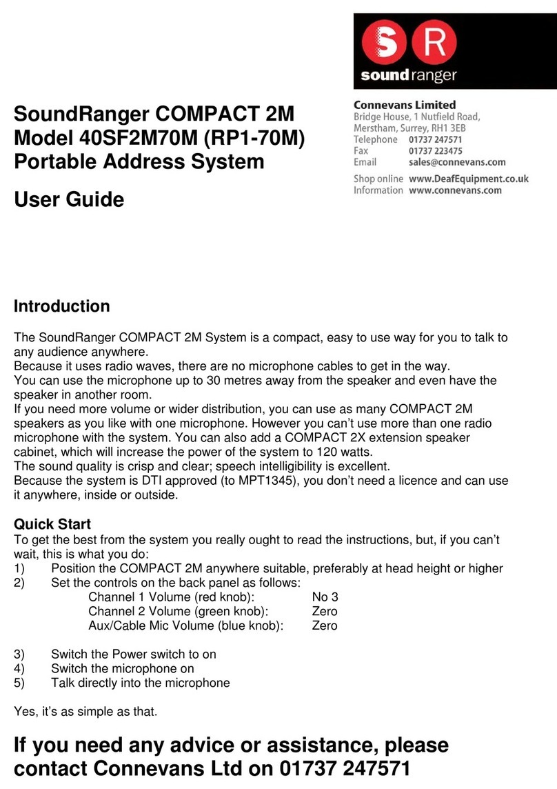SoundRanger Compact 2M 40SF2M70M user guide