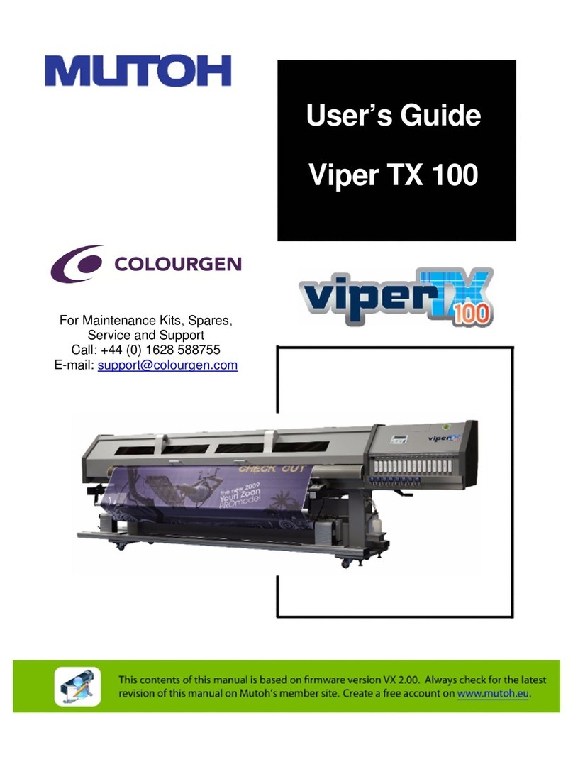 MUTOH Viper TX 100 User manual MUTOH Viper TX 100 User manual
