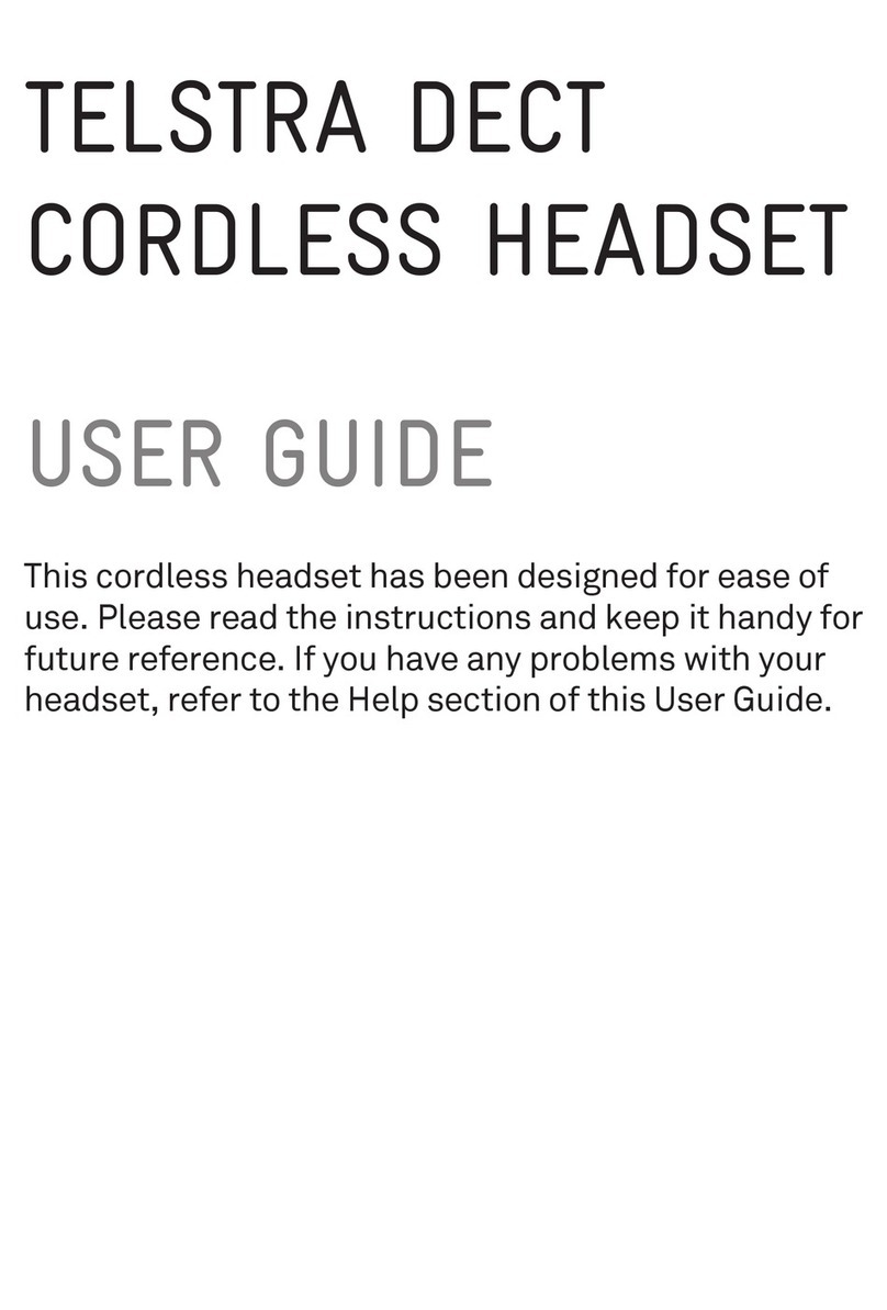 Telstra TELSTRA DECTCORDLESS HEADSET user guide