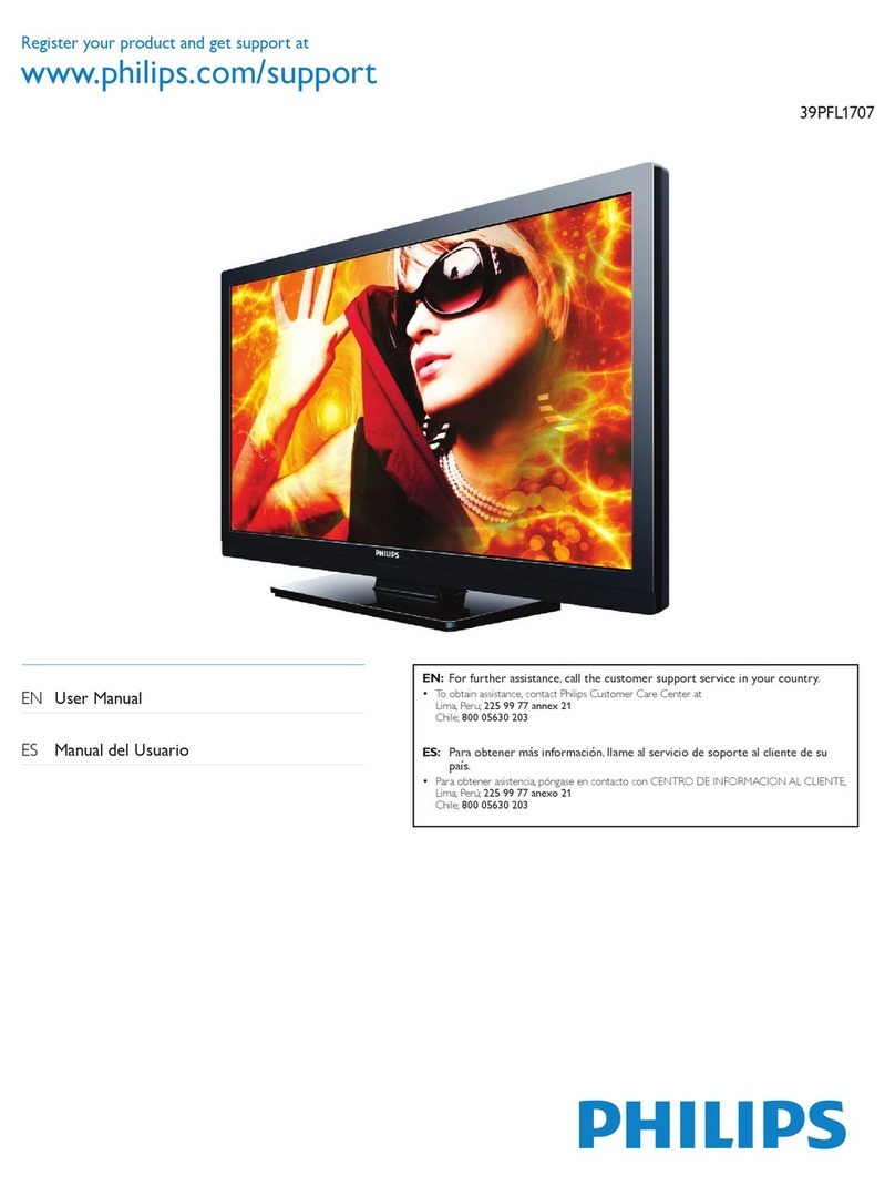 Philips 39PFL1707 User manual