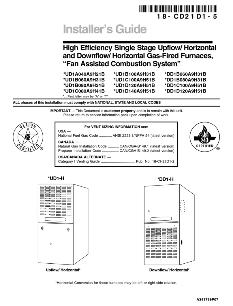 Trane UD1A040A9H21B installation guide Trane UD1A040A9H21B installation guide
