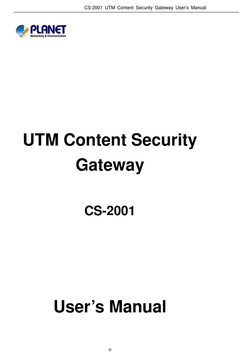 Planet Networking & Communication CS-2001 User manual Planet Networking & Communication CS-2001 User manual