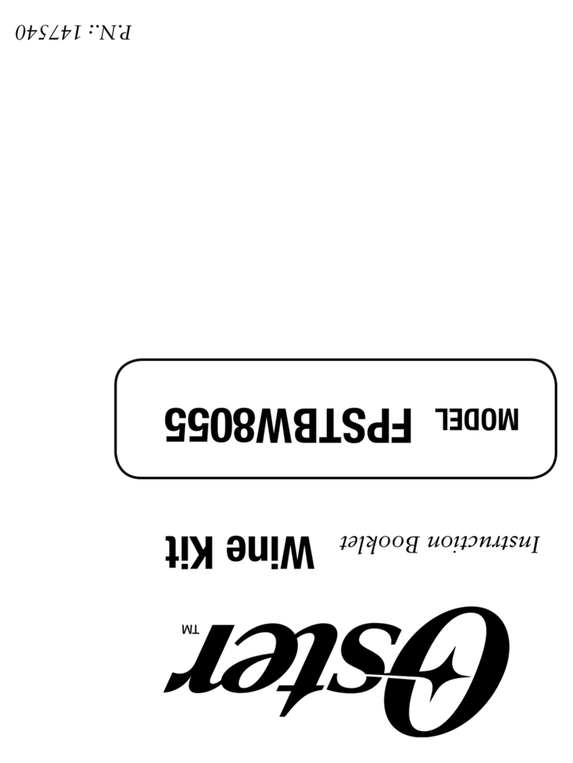 Oster FPSTBW8055 Instruction booklet