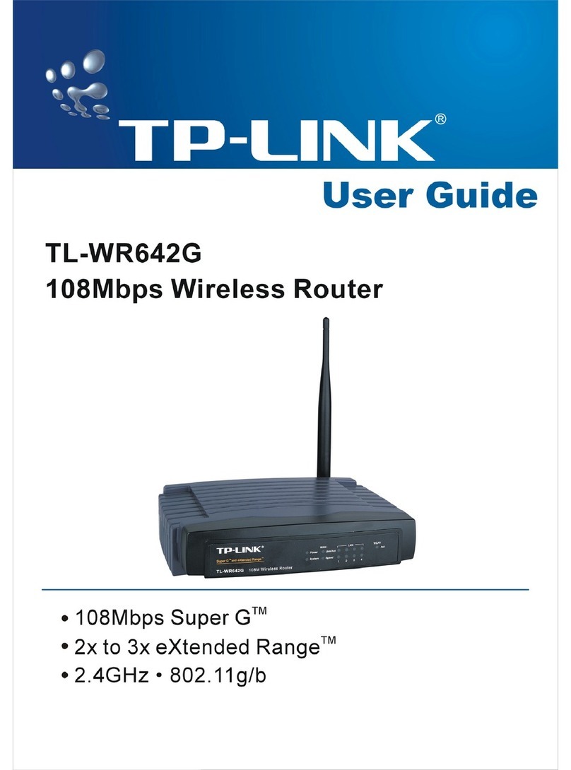 TP-Link TL-WR642G - Wireless Router User manual