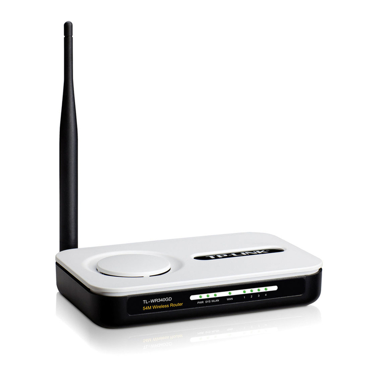 TP-Link TL-WR340G - Wireless Router User manual