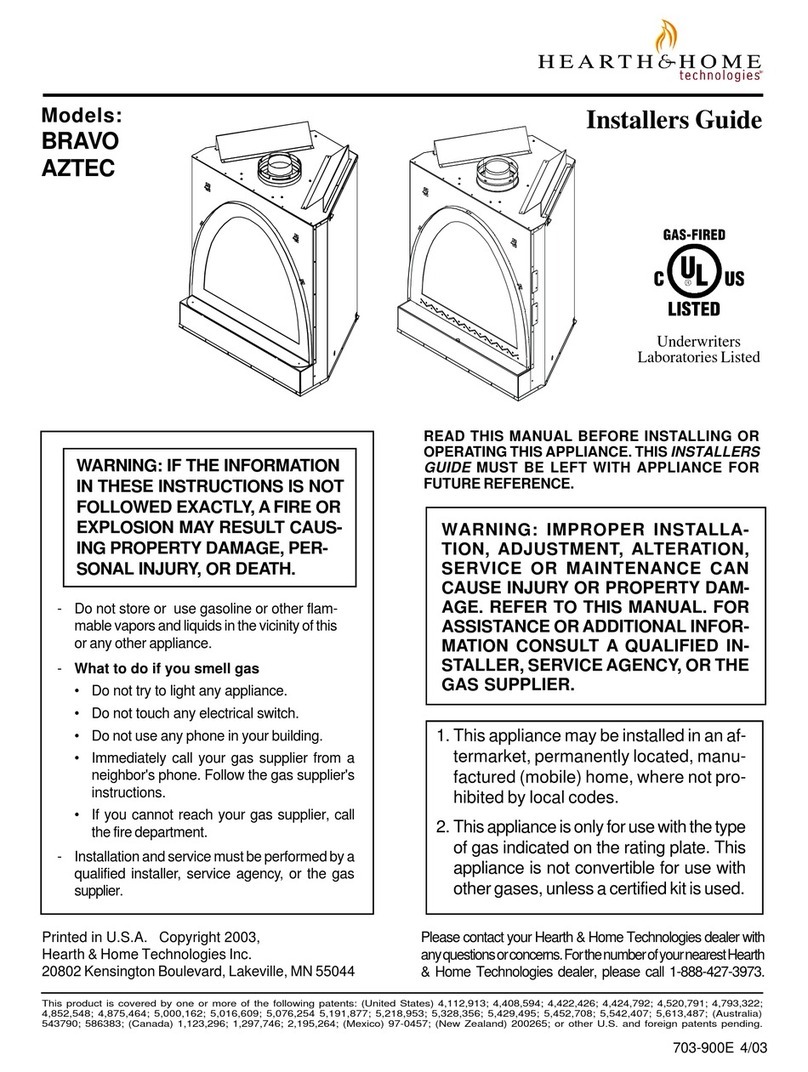 Hearth and Home Technologies BRAVO Assembly instructions Hearth and Home Technologies BRAVO Assembly instructions