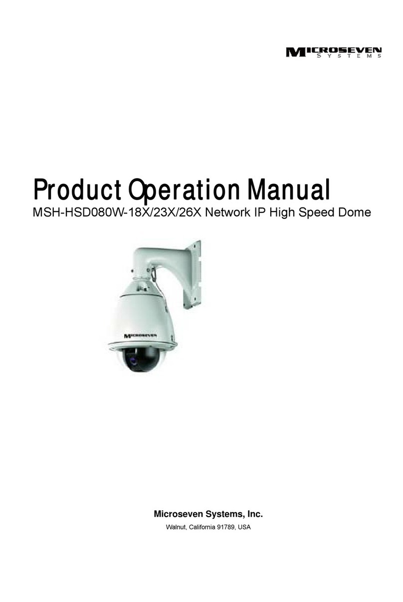 Microseven Systems MSH-HSD080W-18X Product operation manual