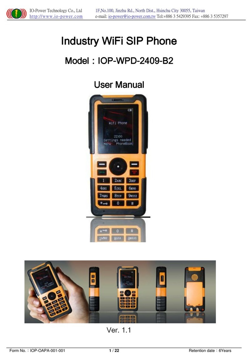 IO-Power Technology IOP-WPD-2409-B2 user manual