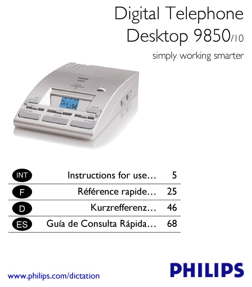 Philips LFH 9850 User manual
