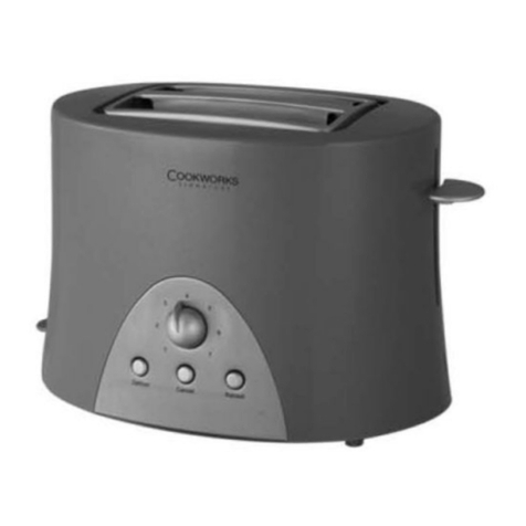 Cookworks 2 SLICE TOASTER User manual