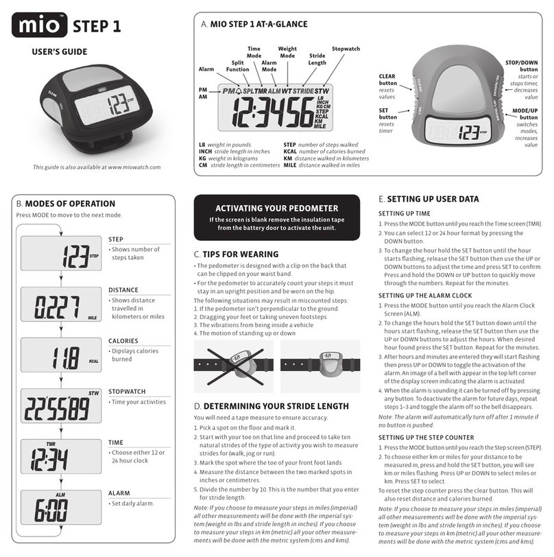 Mio STEP 1 user guide