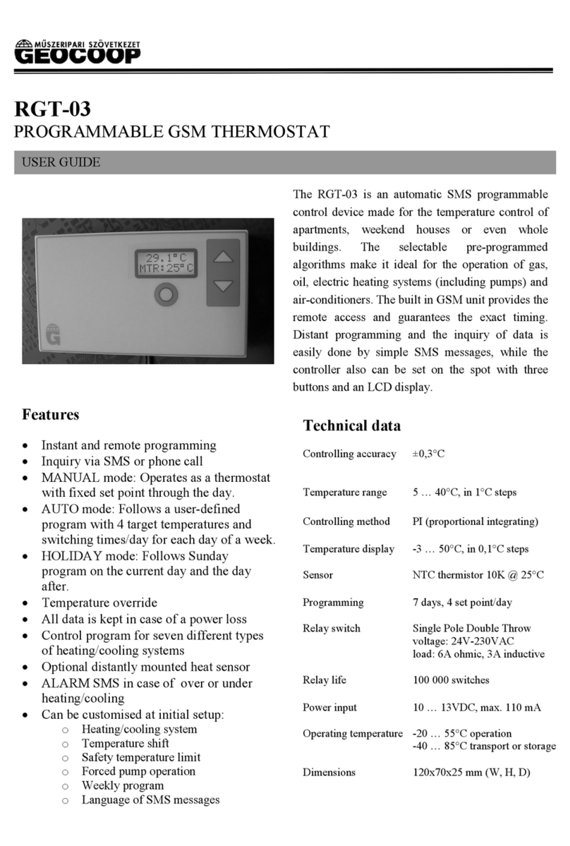 Geocoop RGT-03 User manual