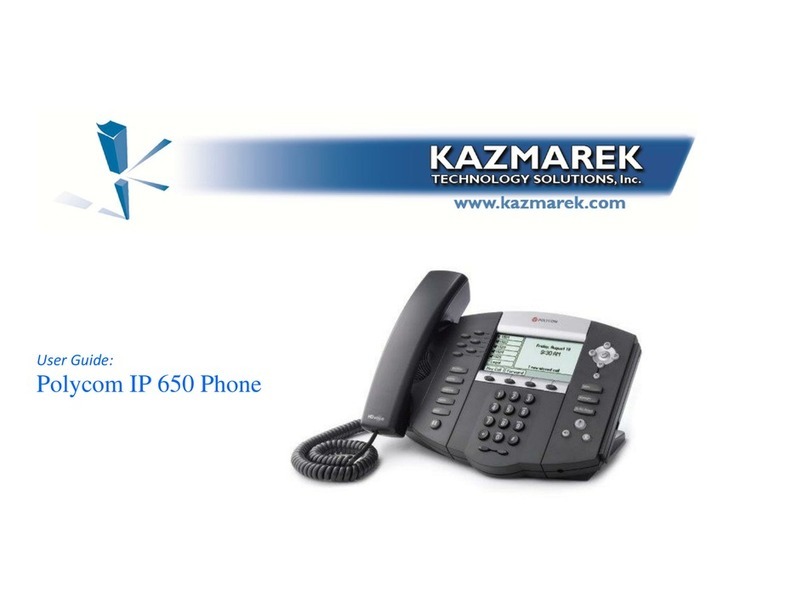 Polycom SoundPoint IP 650 User manual