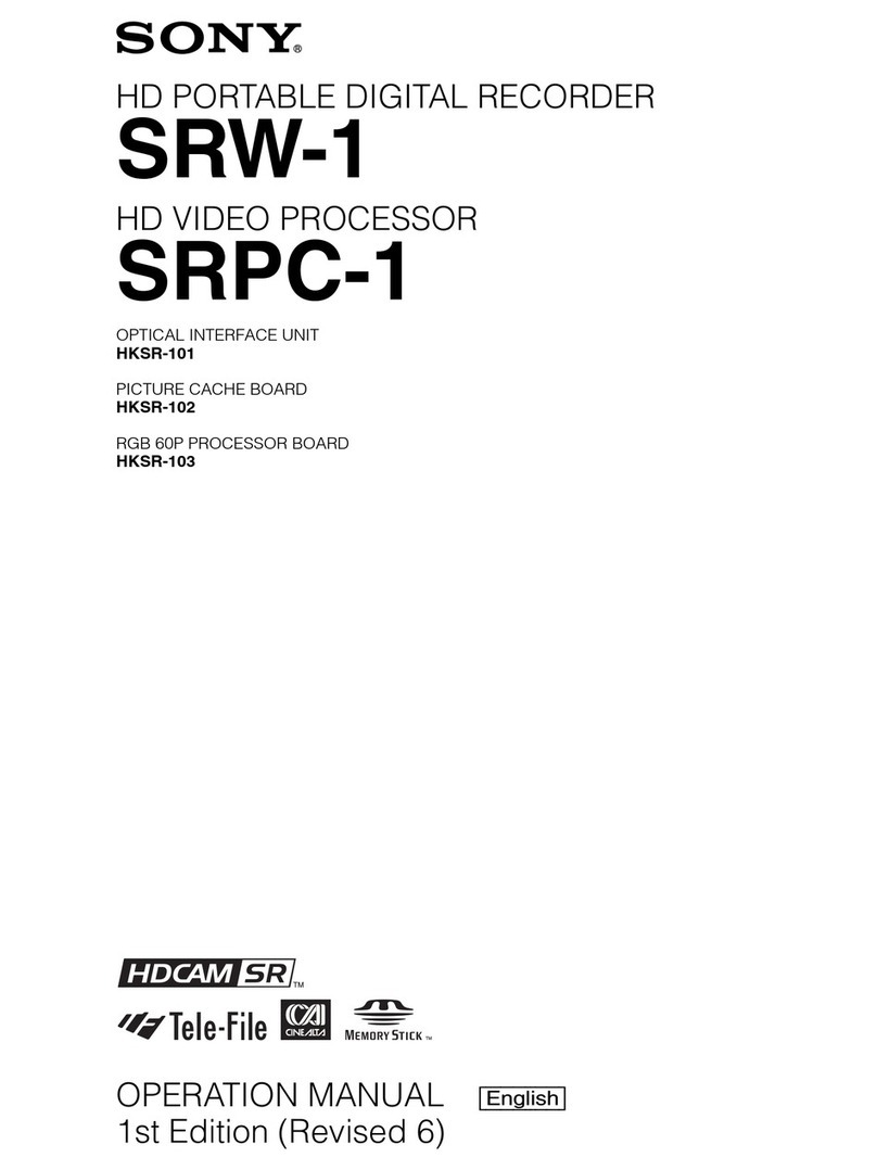 Sony SRPC-1 User manual