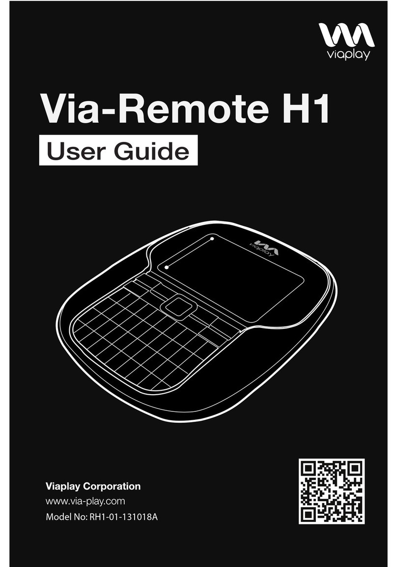 Viaplay Via-Remote H1 user guide