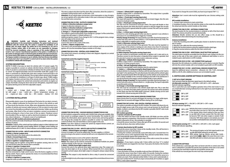 KEETEC TS 8000 installation manual