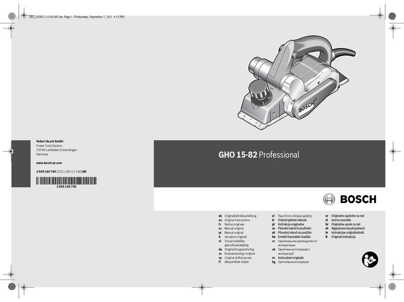 Bosch GHO 15-82 Professional User manual Bosch GHO 15-82 Professional User manual